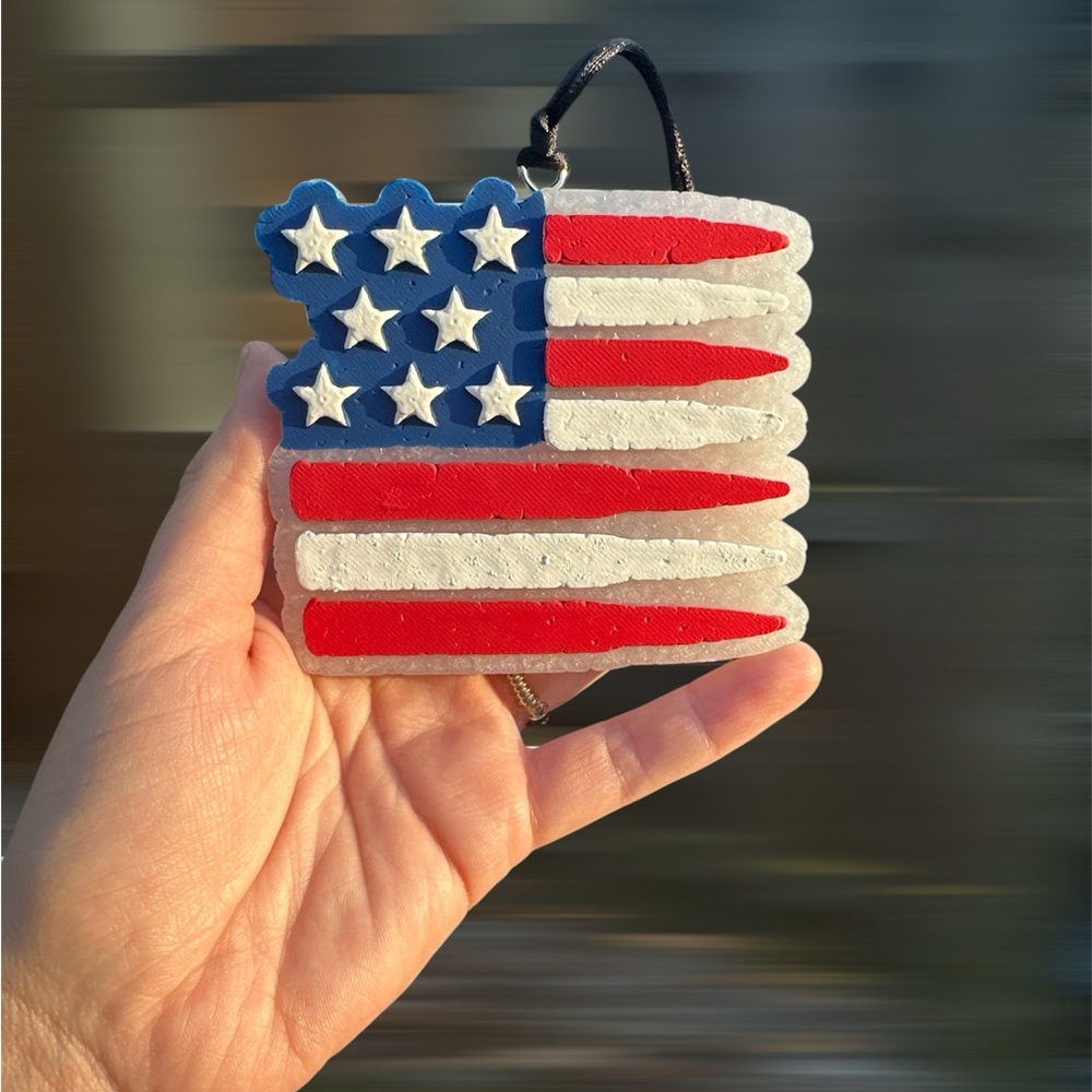 Patriotic American Flag Freshie